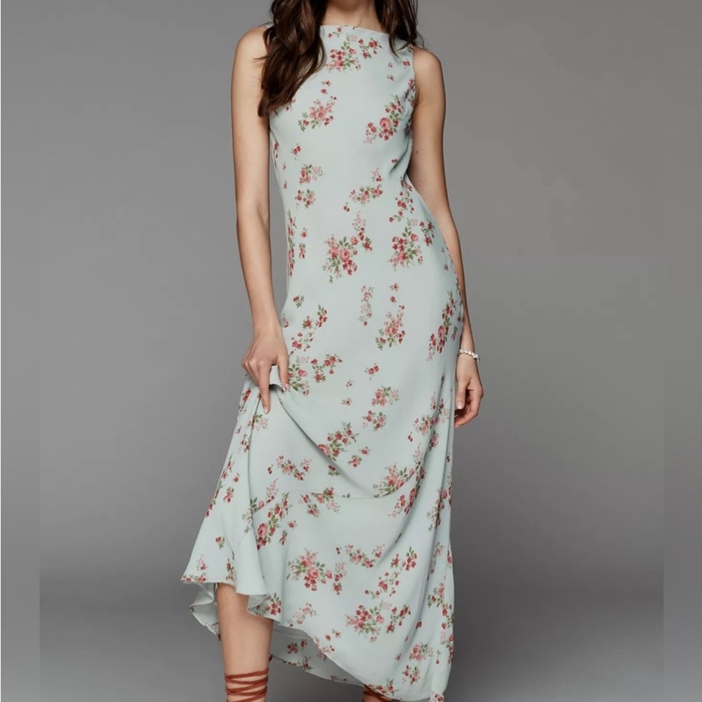 Reformation Prescott Floral Column Maxi Dress dama